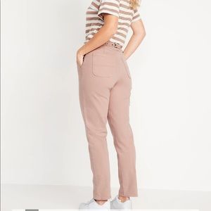 Brand new Old Navy high waisted workwear jeans in pink